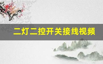 二灯二控开关接线视频教程,灯开关 L L1 L2分别代表什么